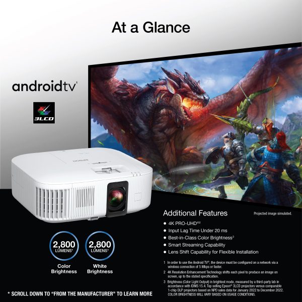 Epson Home Cinema 2350 4K PRO UHD Smart Projector Android TV-1