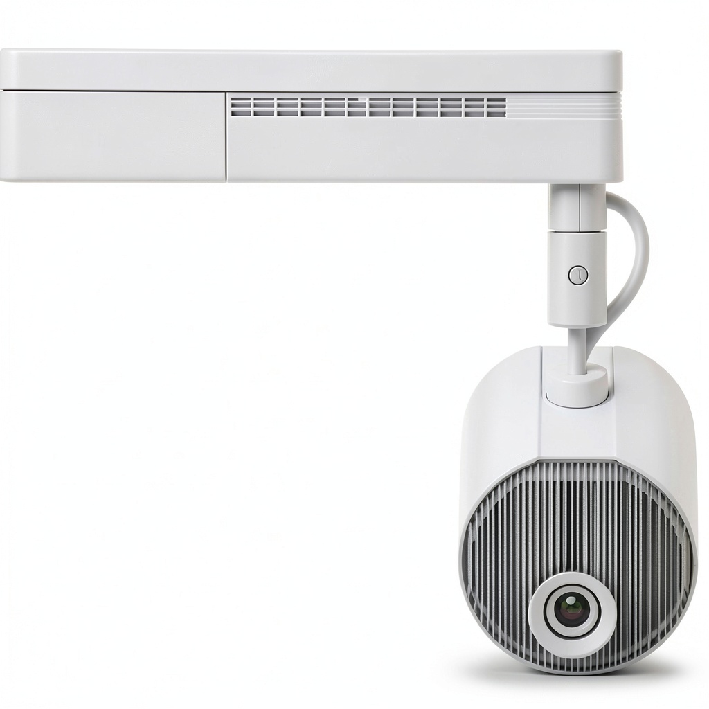 Epson LightScene EV-115 projecting digital art on a textured wall