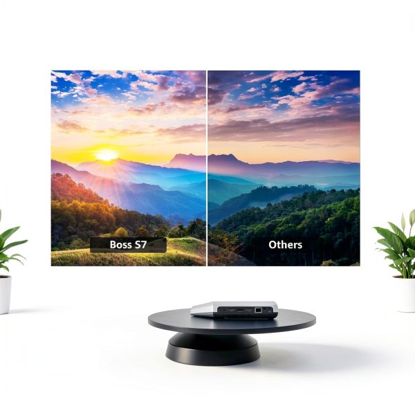 BOSS S7 4K Portable Projector Android WiFi Bluetooth Home-7