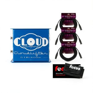 BrandX Dual‑Channel Mic Activator +25dB Clean Gain Ribbon‑Safe Inline-0