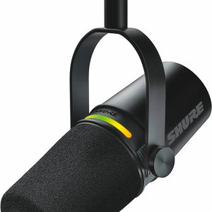Shure MV7+ Podcast Microphone USB‑C & XLR Dynamic Mic Black White-0