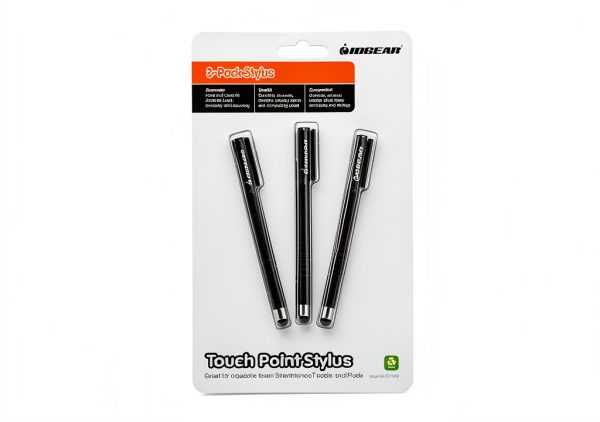 IOGEAR Black Touch Point Stylus for Capacitive Screens GSTY103-3