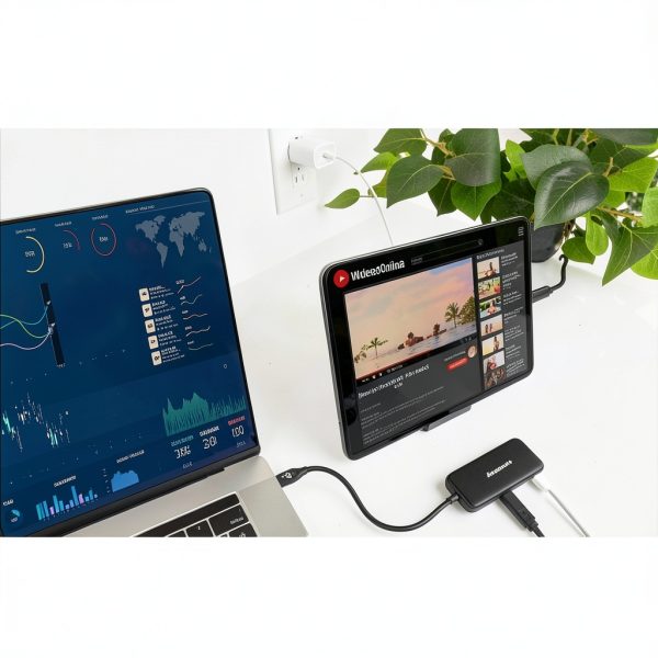 IOGEAR 4 Port USB-C Hub for Multi-Device Expansion-5