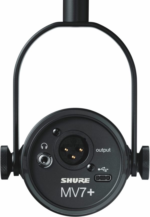 Shure MV7+ Podcast Microphone USB‑C & XLR Dynamic Mic Black White-2