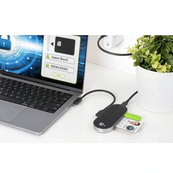 IOGEAR USB-C Hub with PD and CAC Reader for Microsoft Surface-5
